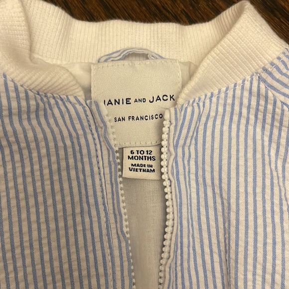 Janie and jack boys 6–12 months seersucker spring coat - Picture 3 of 4